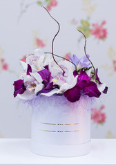 ultra violet  orchid arrangement
