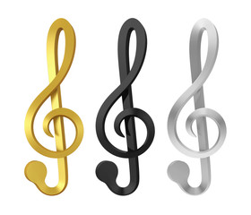 Obraz premium Music Notes Isolated