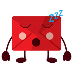 message envelope kawaii icon image vector illustration design 