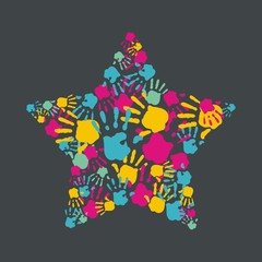 звезда и руки