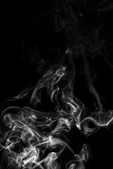  smoke on a black background