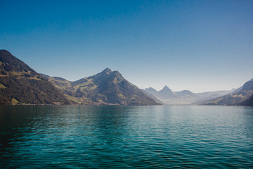 lucerne lake vierwaldstaettersee swiss landscape