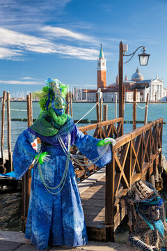 Famous Carnival in Venice, Italy