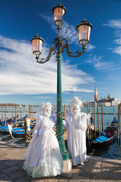 Famous Carnival in Venice, Italy