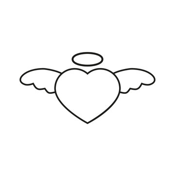 Heart with nimbus icon