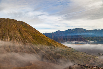 Mount Batok (Gunung Batok) in the Tengger caldera. Bromo Tengger Semeru National Park, East Java, Indonesia