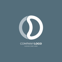 Obraz premium O D Letter Logo Design Template