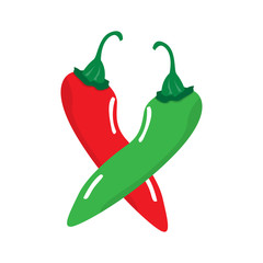 Isolated pepper icon