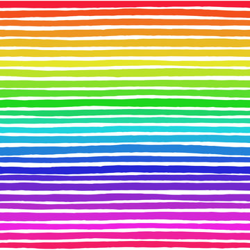 Irregular Striped Rainbow Pattern
