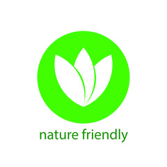 natural friendly vector design.logo natural product. stickers, labels, tags with text. Natural, eco food. 
