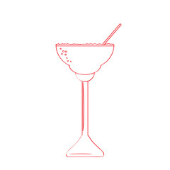 Isolated cocktail icon