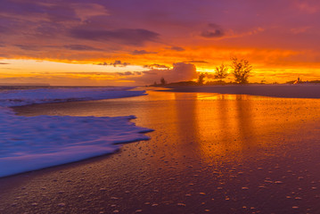 Glowing Beach Sunset