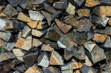 texture of firewood on the whole screen