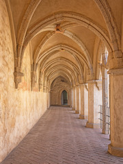 Fototapeta na wymiar Medieval cloister in Zvikov castle