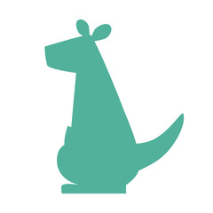 kangaroo silhouette icon