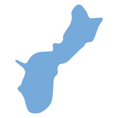 Guam Island map