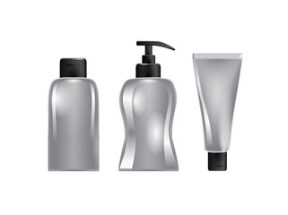 Vector illustration cosmetics sale poster for a Black Friday. Vector illustration.