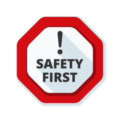 Safety First Sign illustration