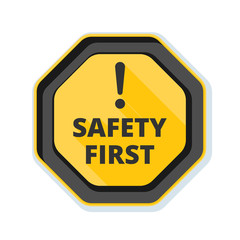 Safety First Sign illustration