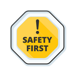 Safety First Sign illustration