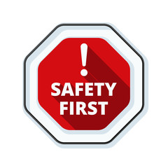 Safety First Sign illustration