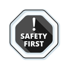 Safety First Sign illustration