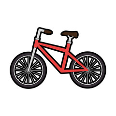 Fototapeta na wymiar bicycle vehicle isolated icon vector illustration design