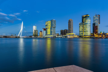 Erasmus bridge in Rotterdam, Netherlands