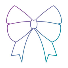 cute bowntie ribbon icon vector illustration design