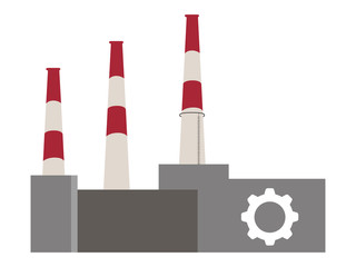 Front view of a factory