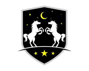 night horses shield stallion mustang mare ranch image
