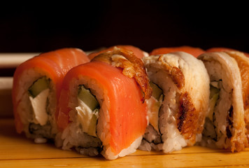 Sushi. Rolls. close up