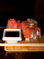 Sushi. Rolls. close up