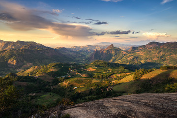 Entardecer em Afonso Cl&aacute;udio, Esp&iacute;rito Santo, Brasil