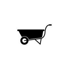 Fototapeta na wymiar garden trolley icon. Element of farming and garden icons. Premium quality graphic design icon. Signs, outline symbols collection icon for websites, web design, mobile app