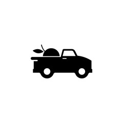 pickup with fruit icon. Element of farming and garden icons. Premium quality graphic design icon. Signs, outline symbols collection icon for websites, web design, mobile app