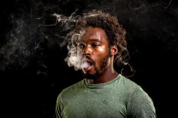 african male smoking