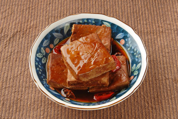 Marinated dried tofu - A popular Taiwan food