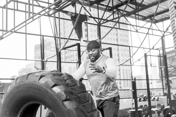 Fototapeta premium People exercising at fitness gym