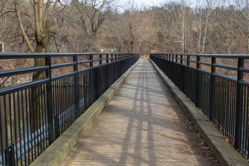 Fototapeta na wymiar black long bridge