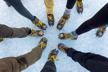 Ice Hiking Boots and Crampons, Patagonia, 2017