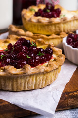 Traditional mini cheese cake