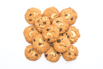 cookies with raisin and roasted cashew nuts