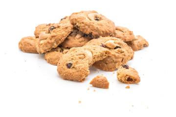 cookies with raisin and roasted cashew nuts