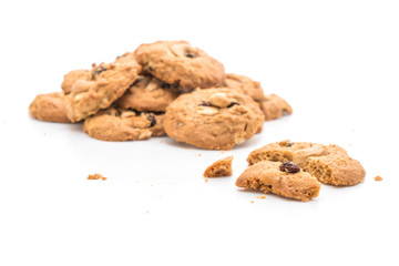cookies with raisin and roasted cashew nuts