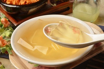 Taiwan famous dessert - vegetarian gelatin