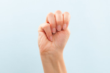 American sign language M.