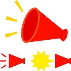 メガホンとライン Stock Vector Adobe Stock