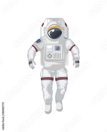 Modern space suit isolated icon. Spaceman equipment, cosmic