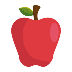 fresh apple fruit icon vector illustration design